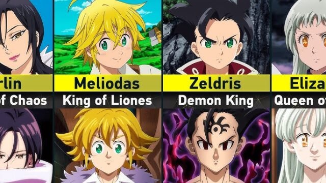 Deadly Sins Anime Characters